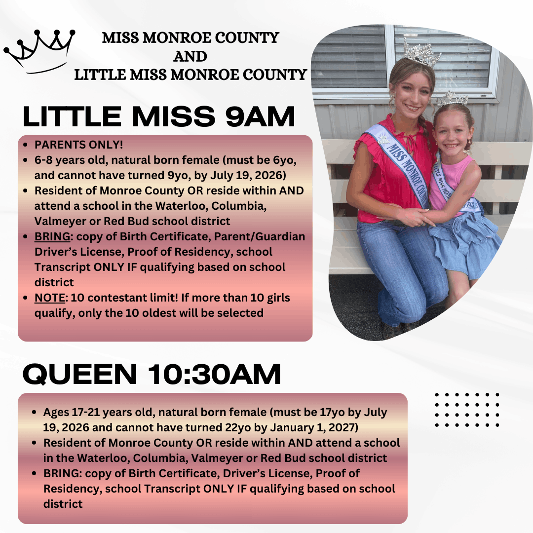 Miss Monroe County and Little Miss
